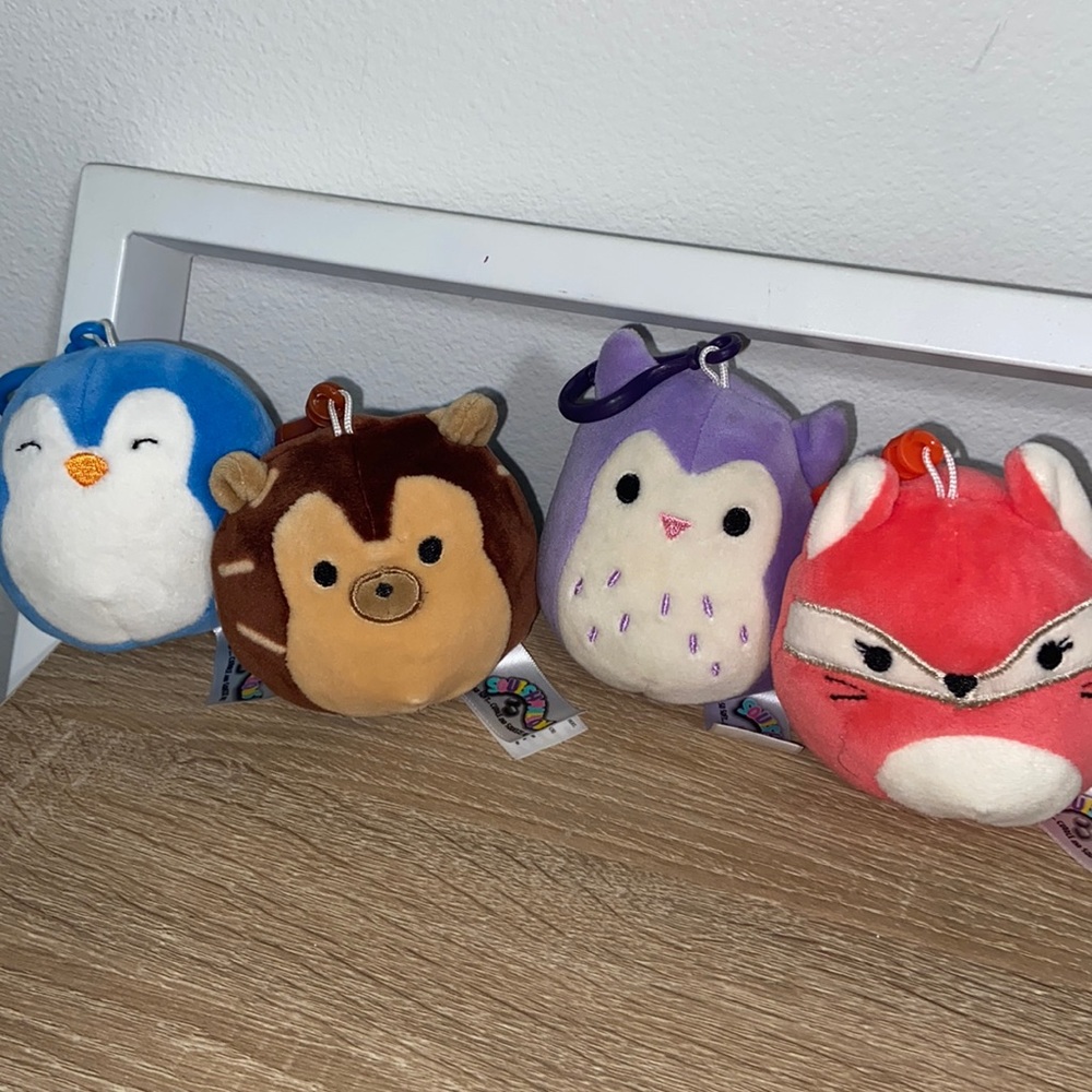 Squishmallows clip on bundle (4 total)